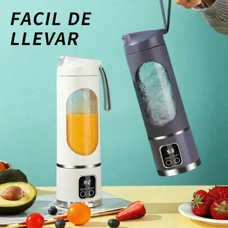 Licuadora Portátil Digital Inalámbrica - Haz jugos y batidos donde sea, sin esfuerzo