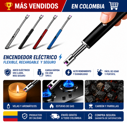 Encendedor eléctrico recargable de arco