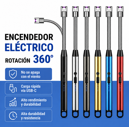 Encendedor eléctrico recargable de arco